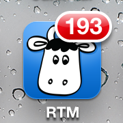 My Remember The Milk Icon From Today With 193 Incomplete Items